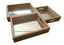 QToys Rectangular Mirror Trays Set of 3