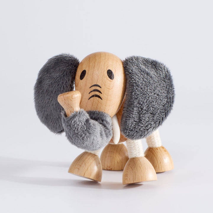 Anamalz Elephant - Handcrafted Wooden Safari Animal Toy