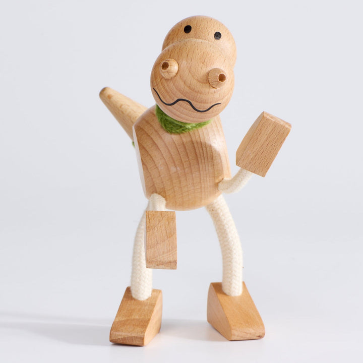 Anamalz T-Rex - Handcrafted Wooden Dinosaur Toy