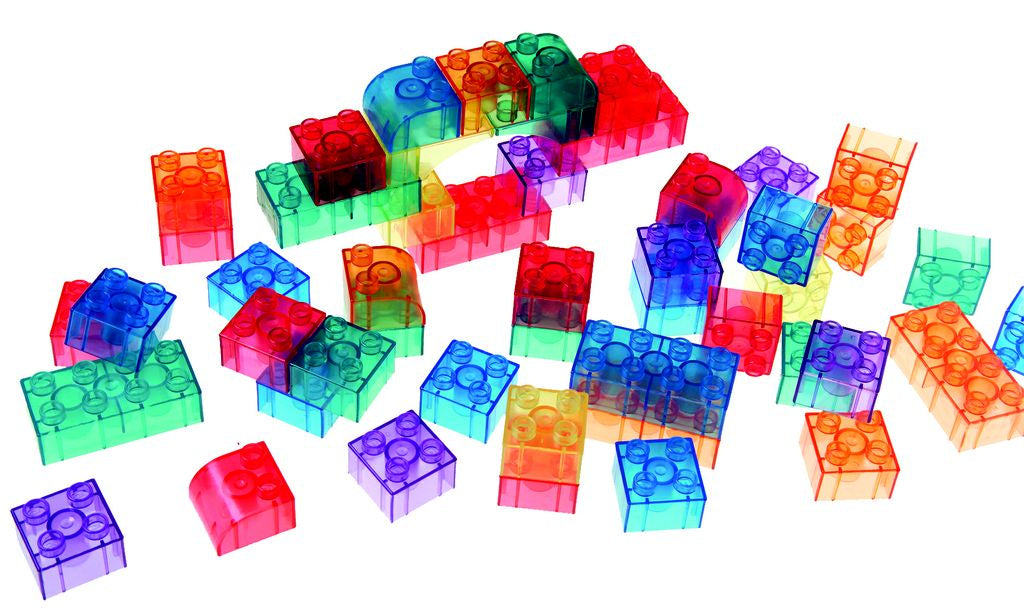 Crystal Brick Set translucent building bricks