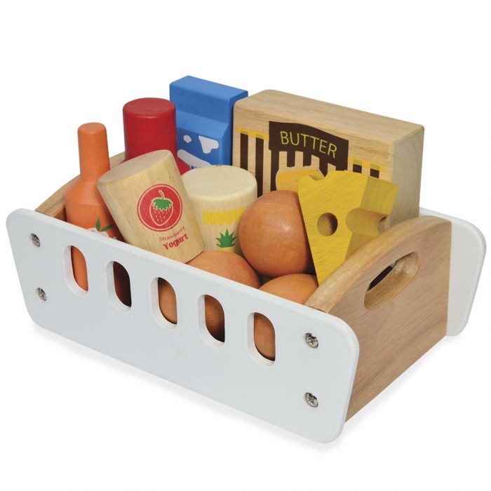 Blue Ribbon Grocery Crate wooden pretend-play food display