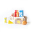 Blue Ribbon Grocery Crate with wooden pantry-style pretend food