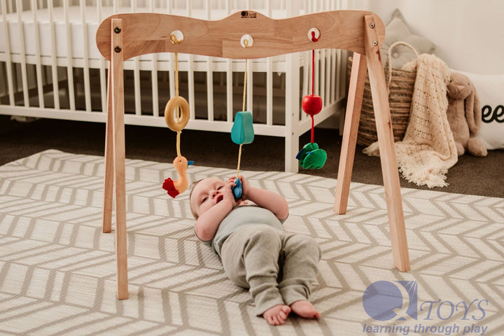 QToys Wooden Baby Gym