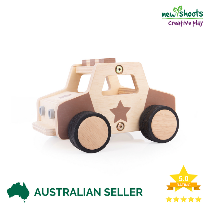 Plywood Police Car
